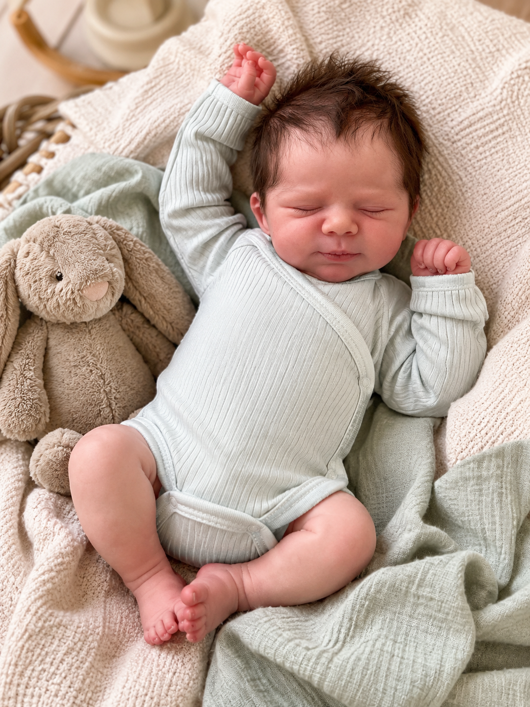 Muñeco Reborn Realista Juan Lucas Niño  51cm / 2.100 kg